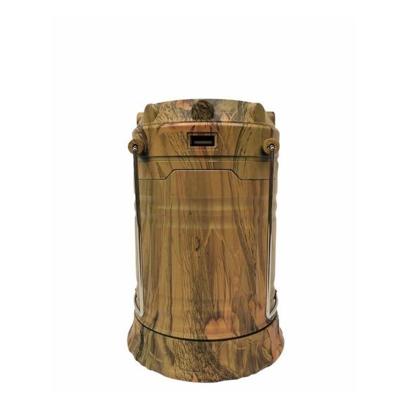 Large Camouflaged LED Solar Rechargeable Pop Up Camping Lantern W/ Flashlight - Picture 10 of 14
